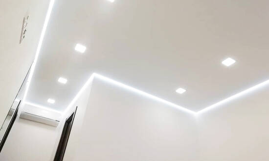 Эффект парящего потолка комната 7 кв.м. - Прихожая - Слуцк